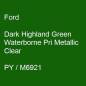 Preview: Ford, Dark Highland Green Waterborne Pri Metallic Clear, PY / M6921.